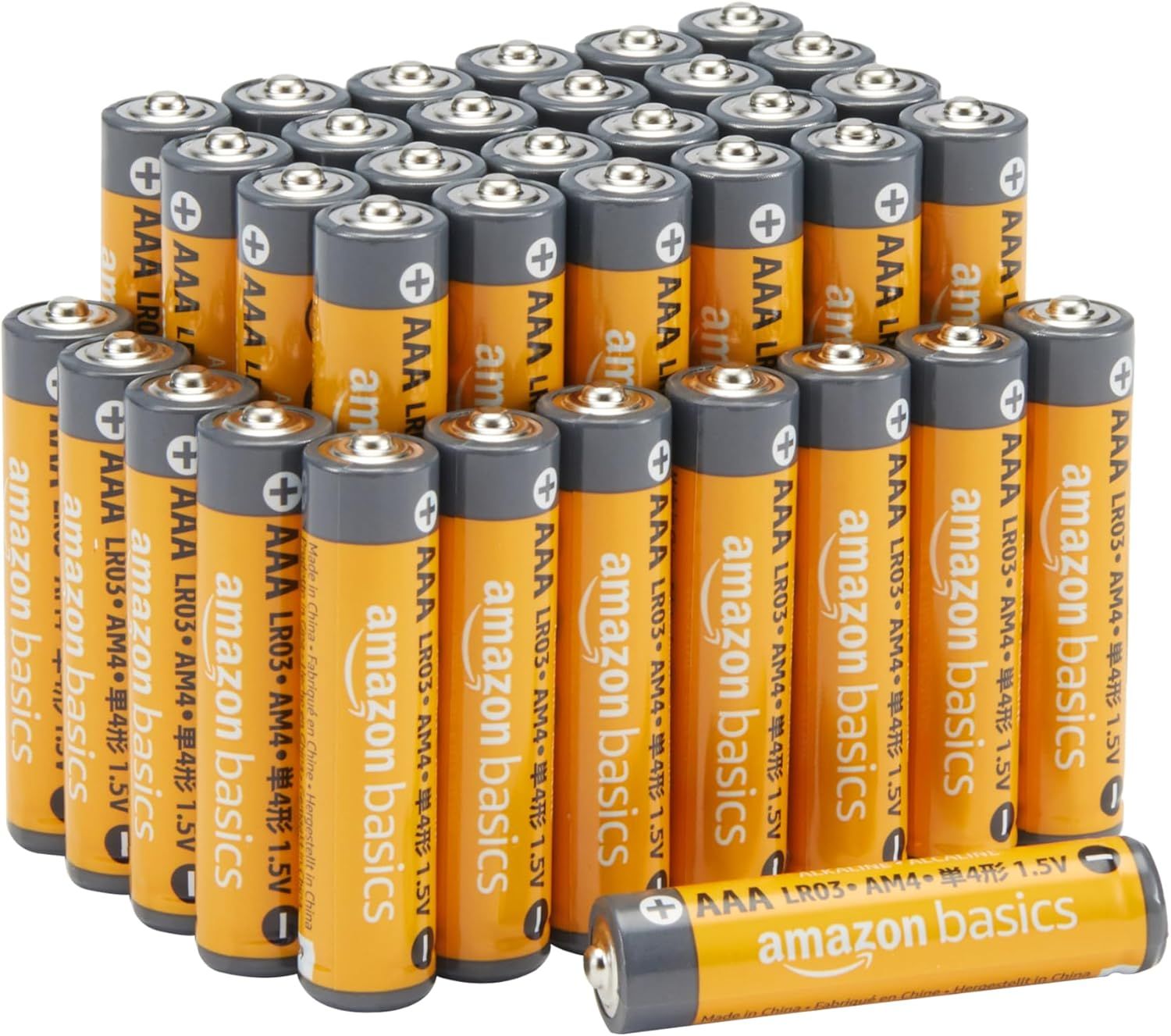 Vue principale : Amazon Basics Amazon Basics 36 x AAA High Performance Alkaline Batteries, 1.5V, 10 Year Shelf Life