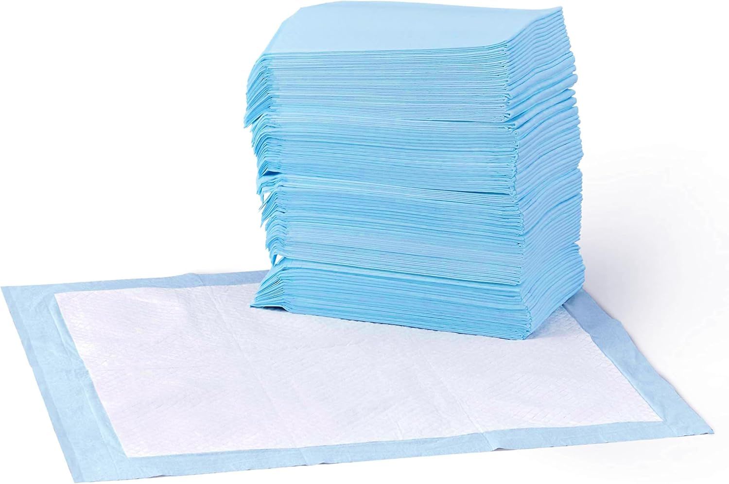 Vue principale : Amazon Basics Amazon Basics 50 Pack Dog Poop Protector Leak-Proof 5-Layer Quick Dry Surface Classic Size fo…