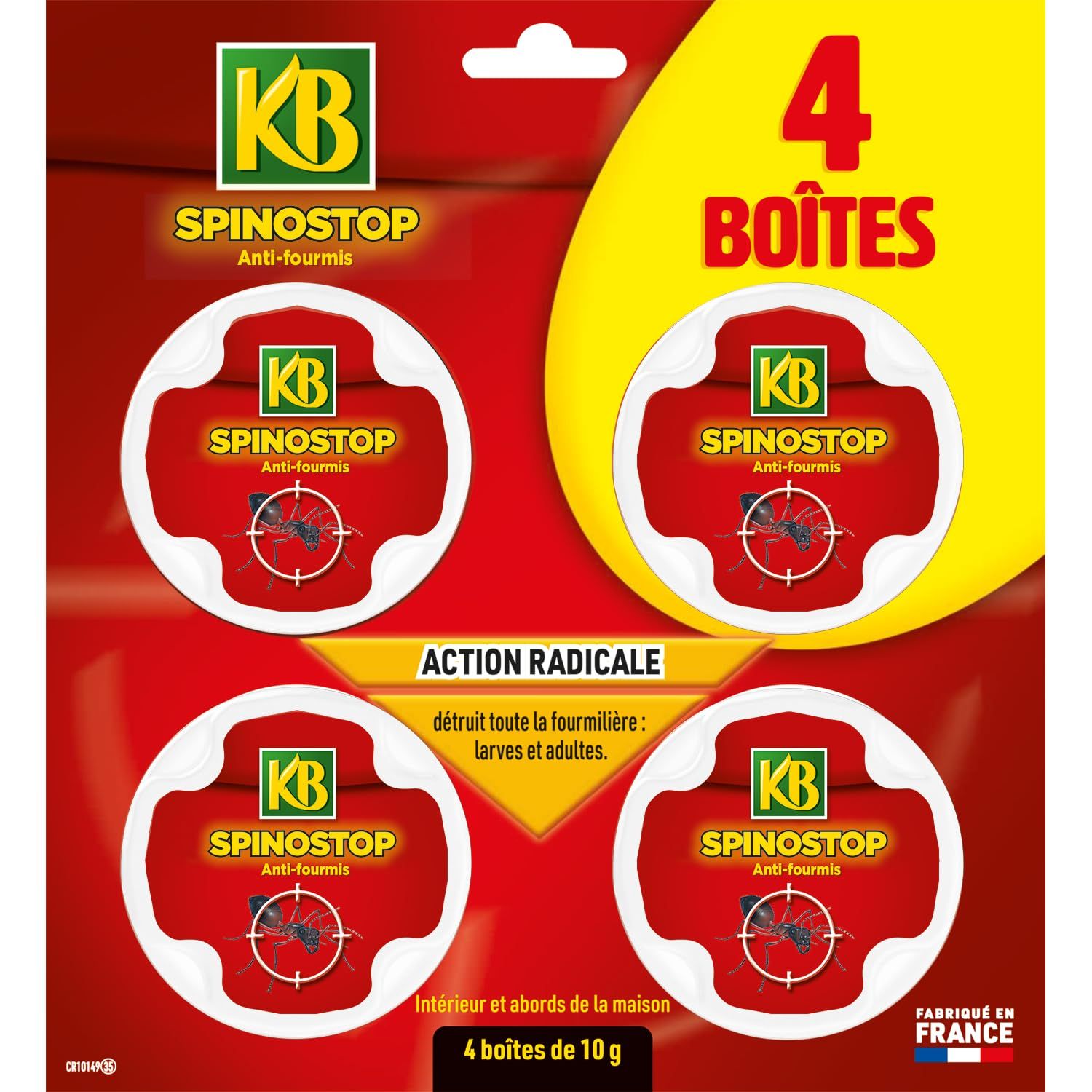 Vue principale : Boîtes appâts anti-fourmis KB Home Defense Spinosad