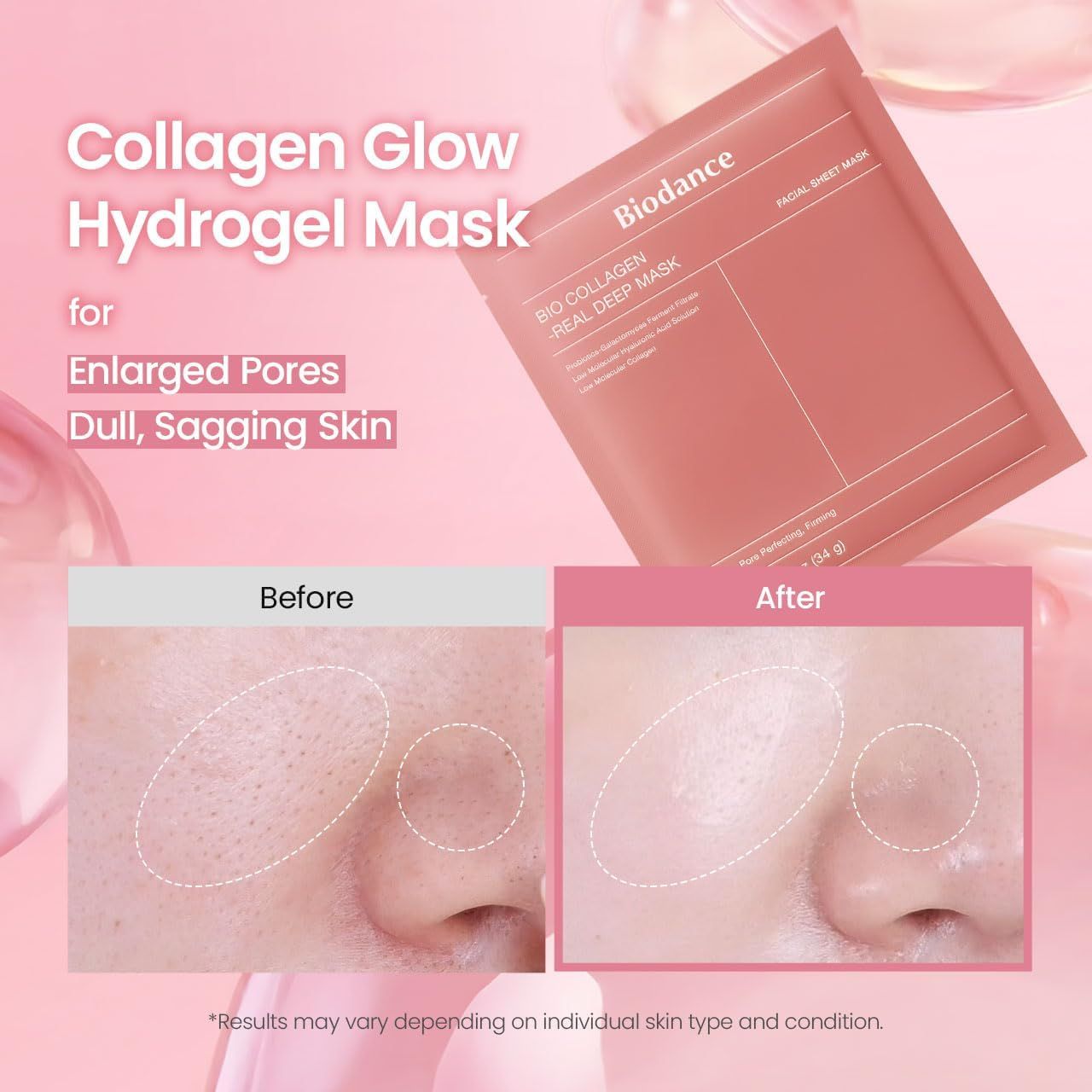 Présentation complète du masque hydrogel Bio-Collagen Biodance