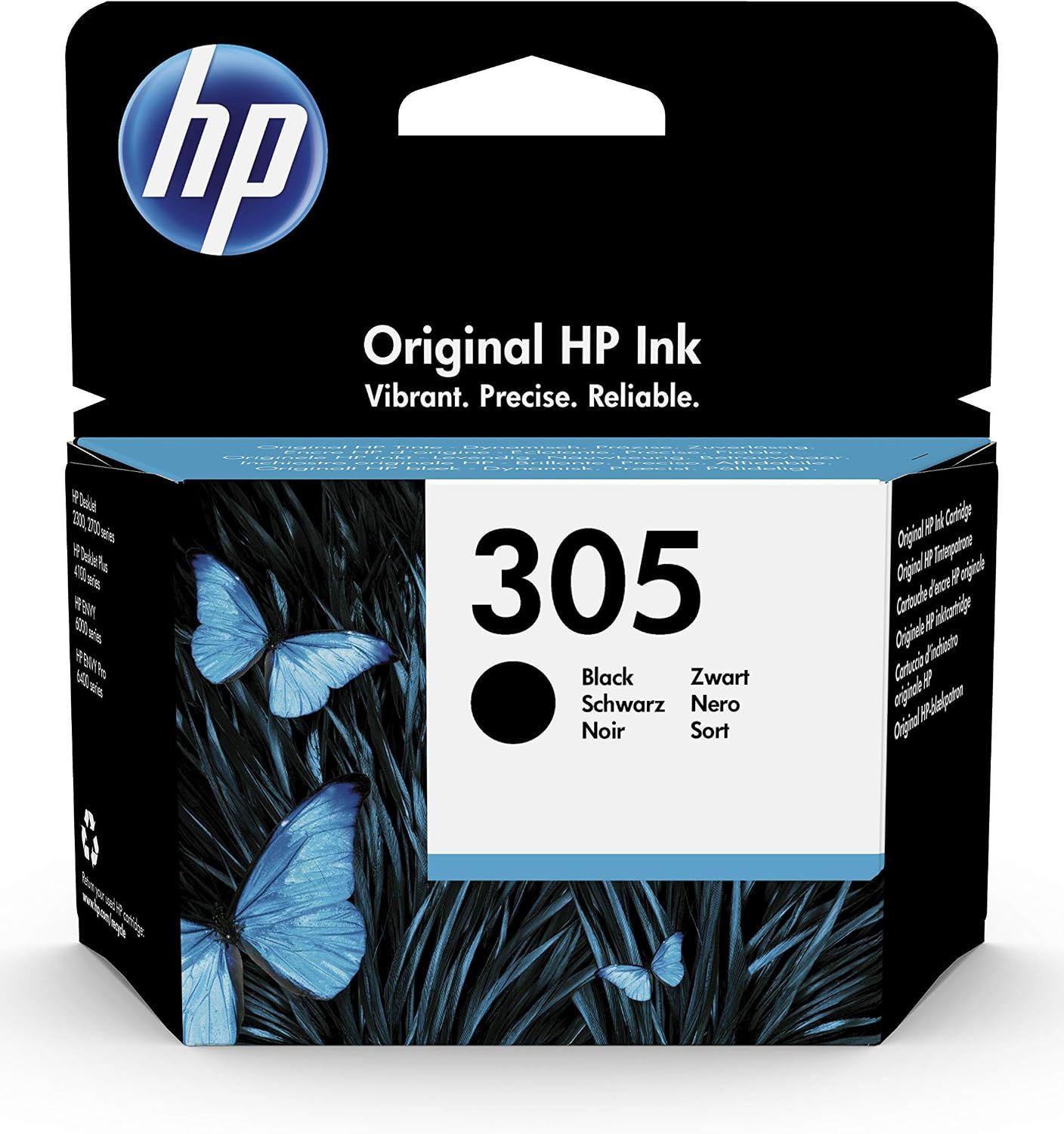 Vue principale : Cartouche noire HP 305 compatible imprimante