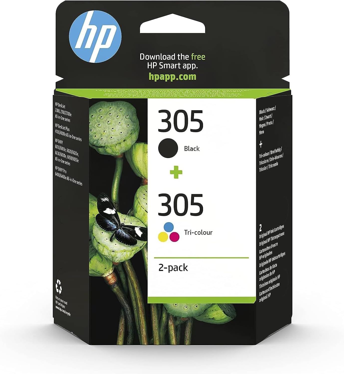 Vue principale : Cartouches HP 305 noir et couleurs pour imprimantes