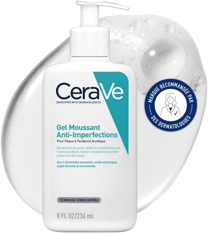 Vue principale : CeraVe CeraVe - Gel Moussant Anti-Imperfections - Purifie la Peau en douceur et Réduit les Imperfections -…
