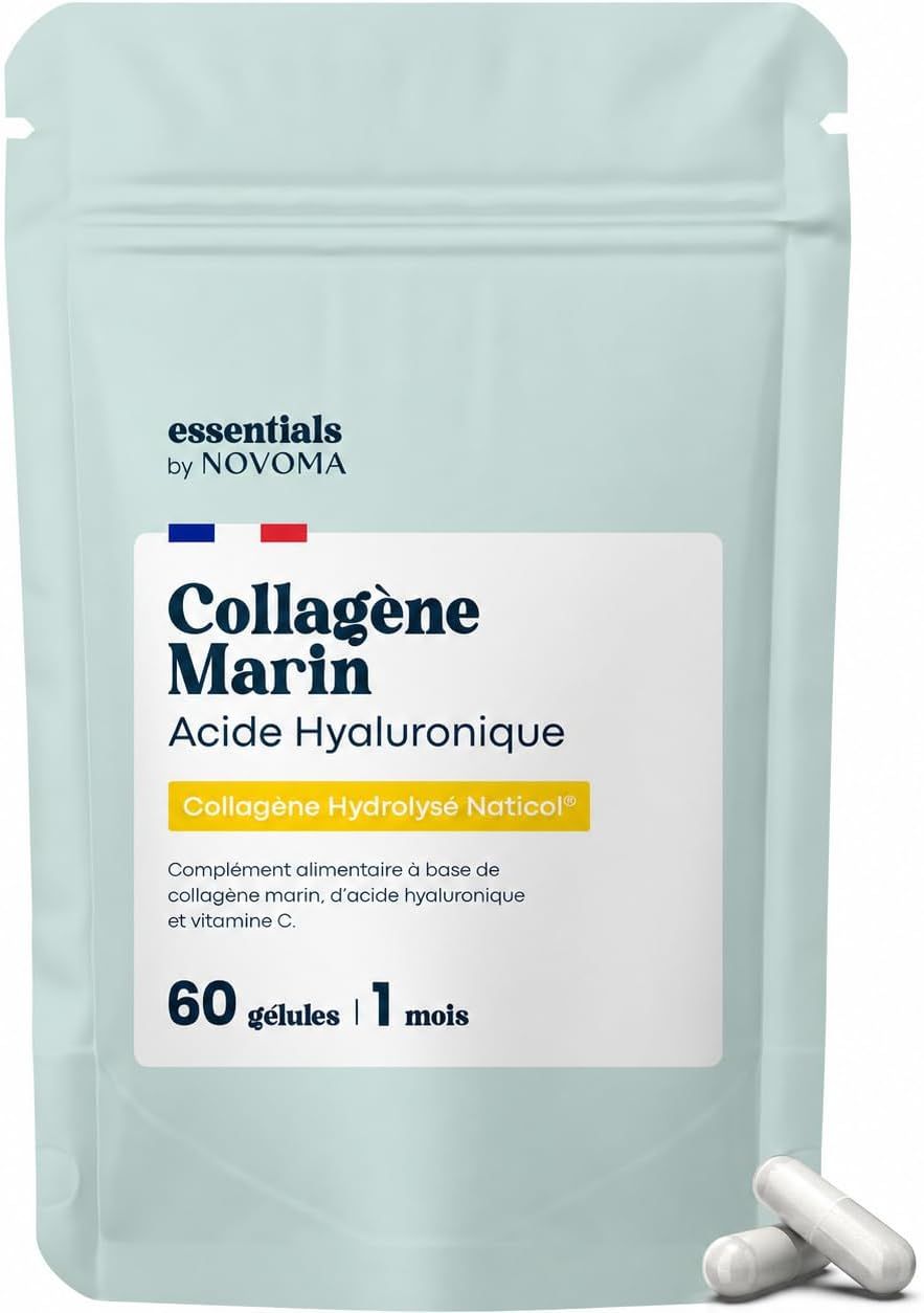 Vue principale : Complément alimentaire collagène marin Naticol + acide hyaluronique + vitamine C