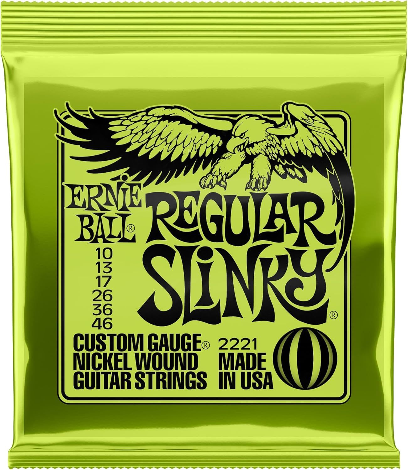 Vue principale : Cordes Ernie Ball Slinky nickel 10-46