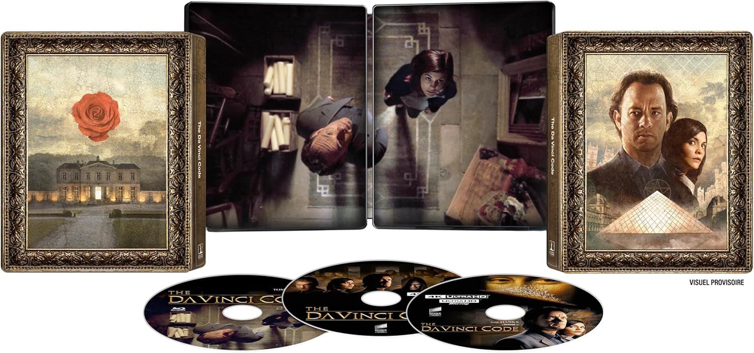Scène du film Da Vinci Code avec Robert Langdon et Sophie Neveu