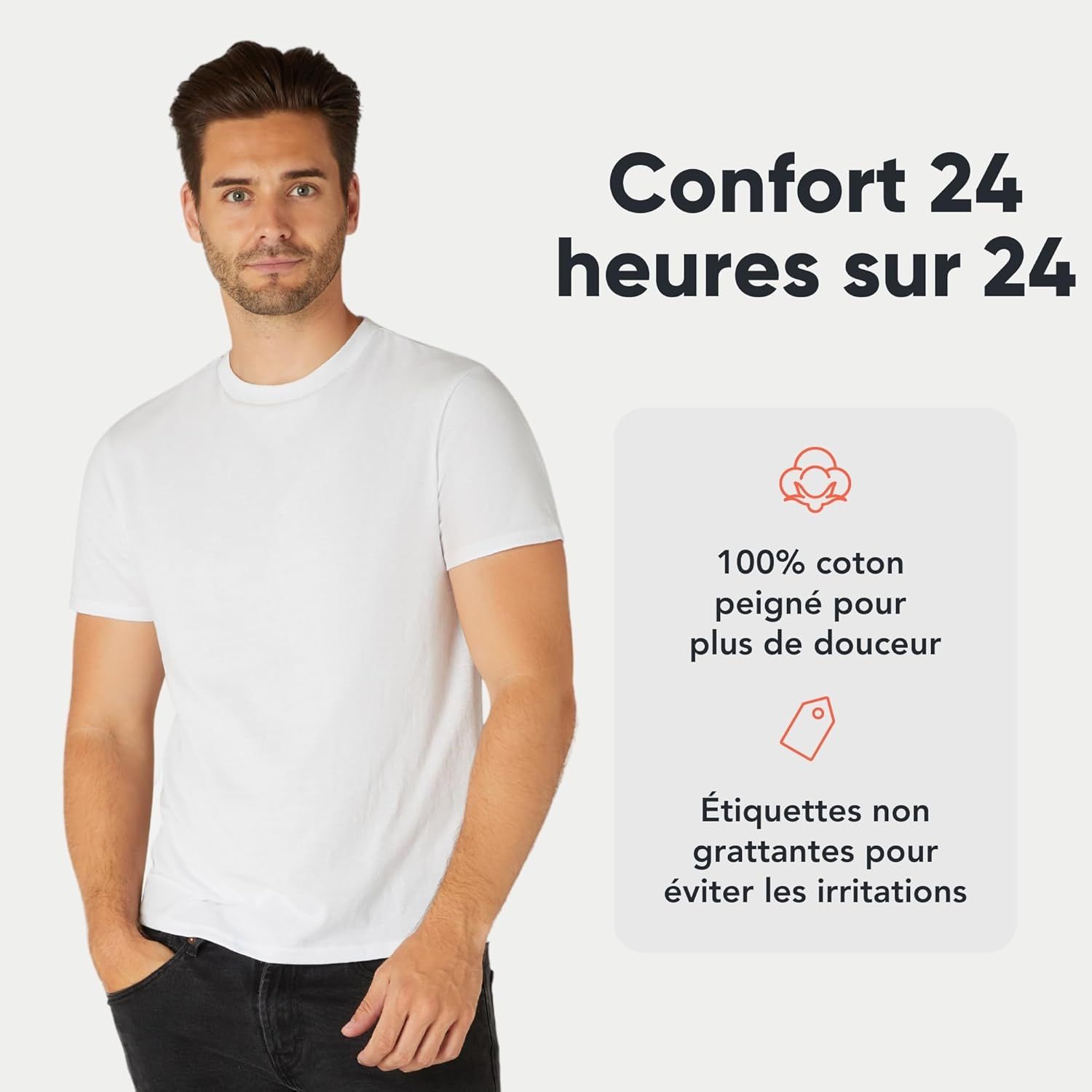 Présentation des T-shirts FM London en pack