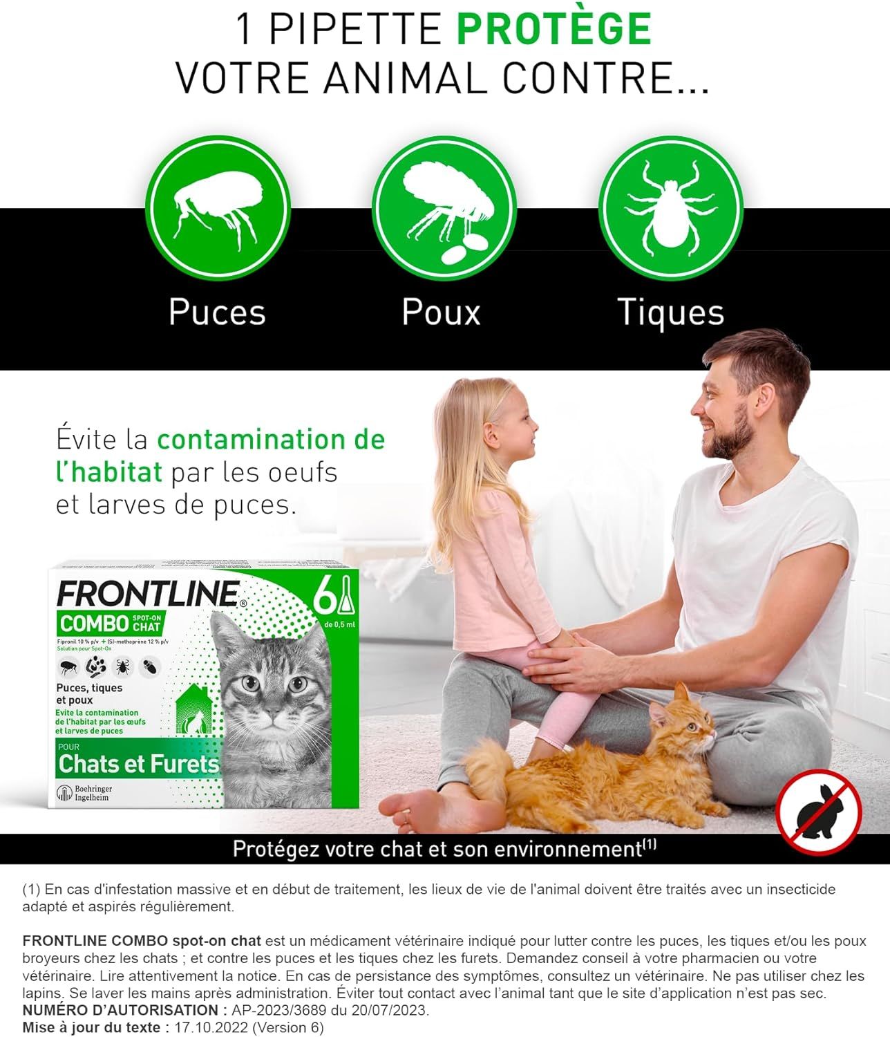 Détails et caractéristiques du produit FRONTLINE Combo Chat