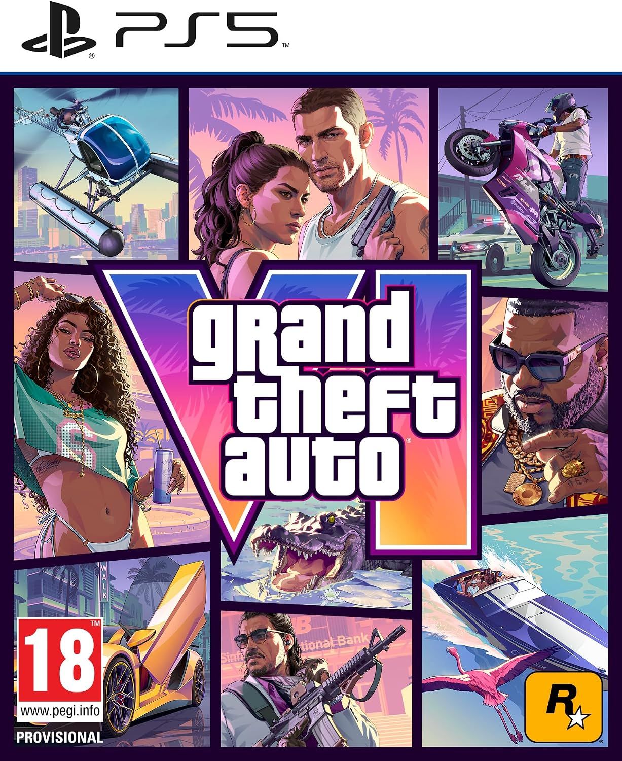 Vue principale : Grand Theft Auto VI - PlayStation 5 (code en boîte)