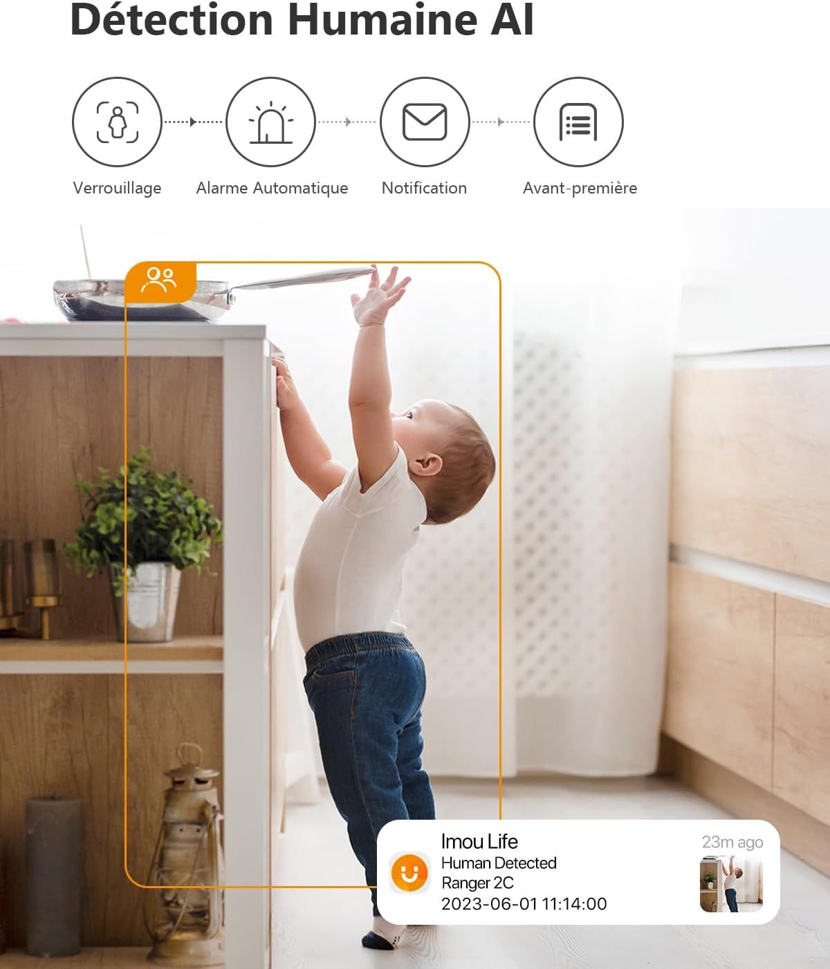 Présentation produit : Caméra Imou 2K (3MP) WiFi intérieure avec rotation 360°