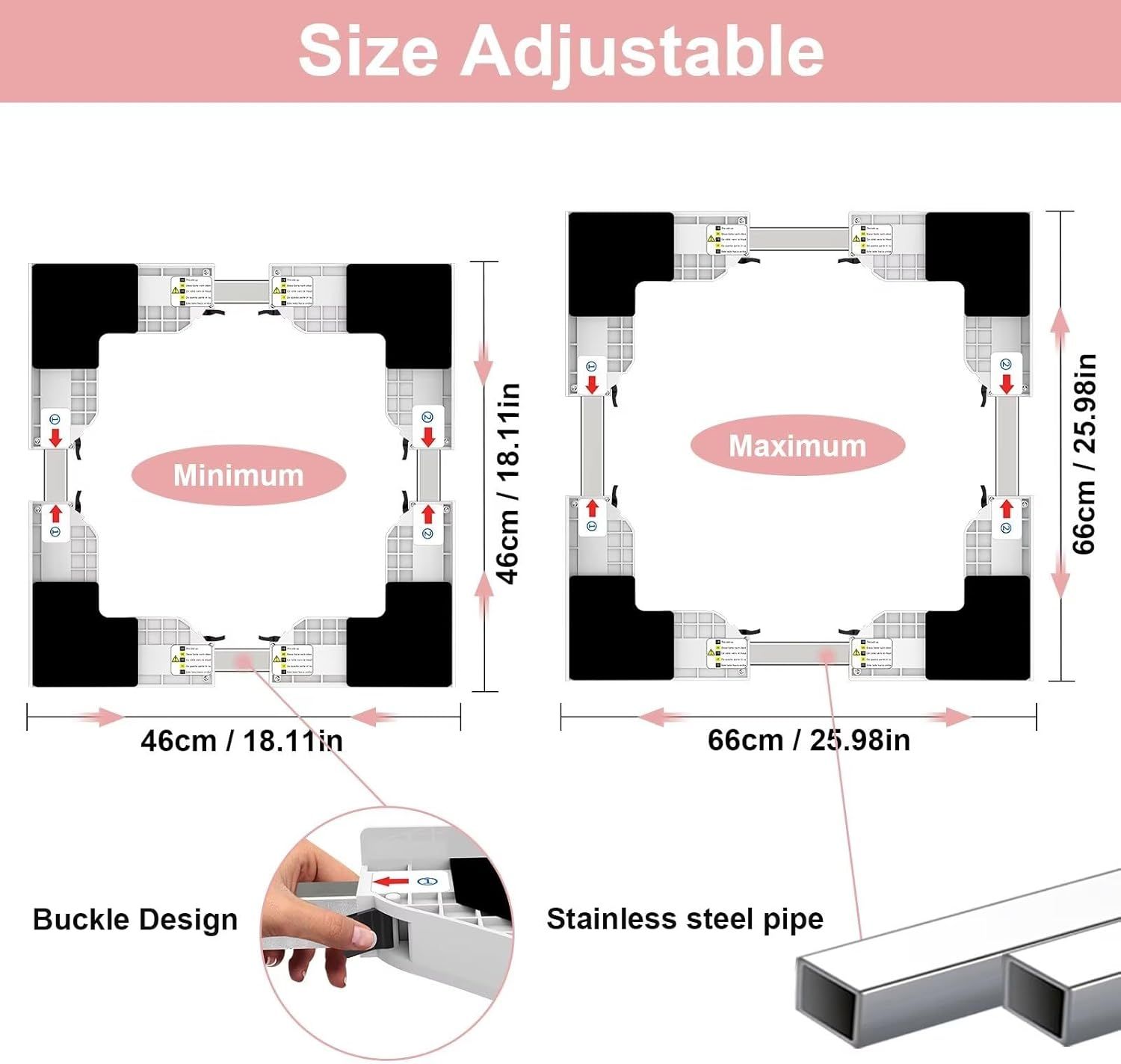 Sangles à cliquet et patins en silicone du kit NIUXX