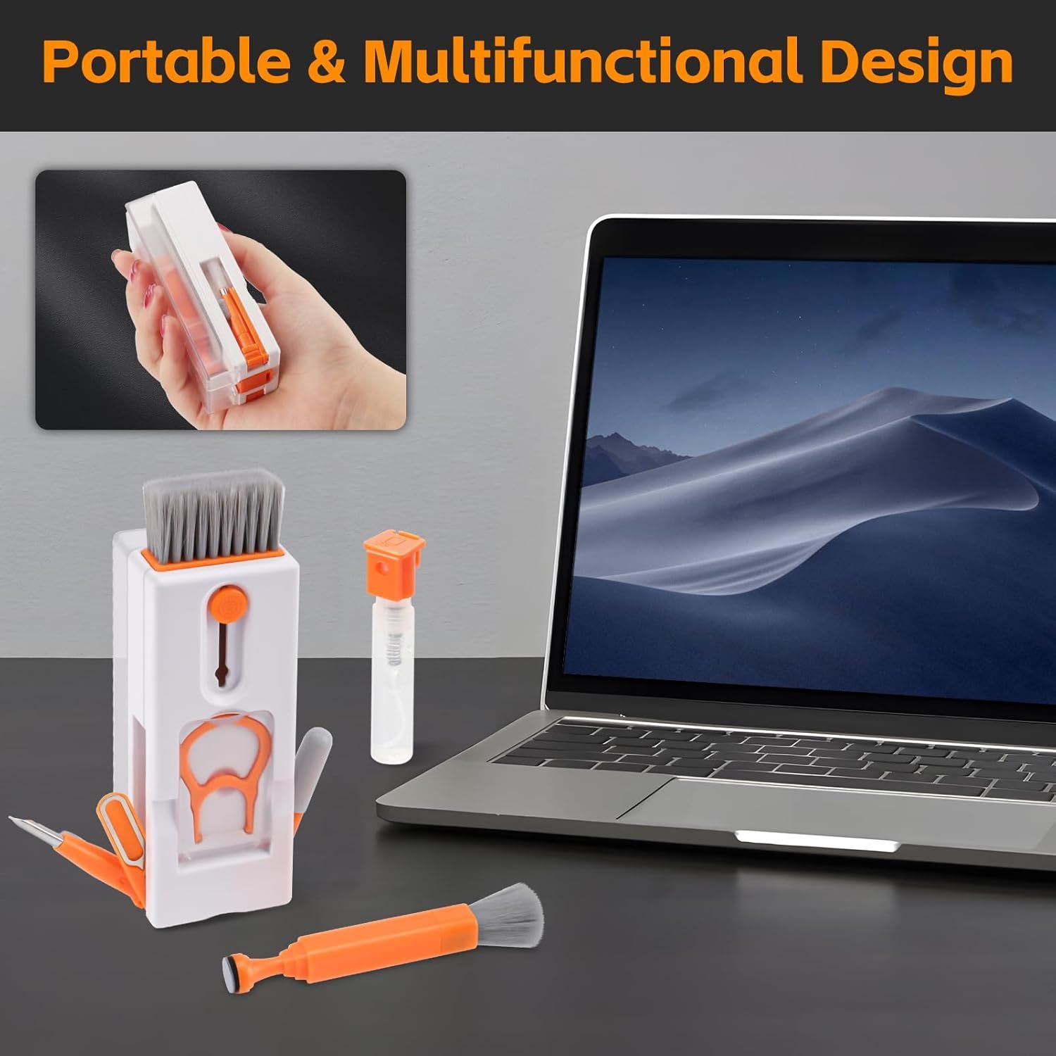 Kit de nettoyage Alyvisun 11-en-1 avec brosses, extracteur de touches et accessoires