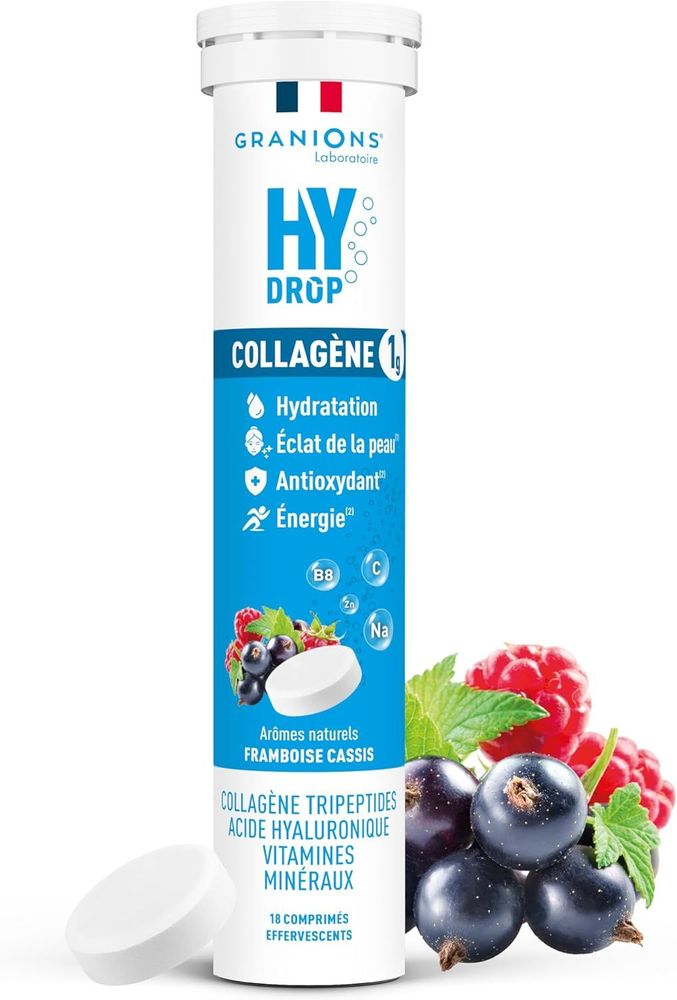 Vue principale : Pastilles effervescentes Granions Hydrop framboise-cassis