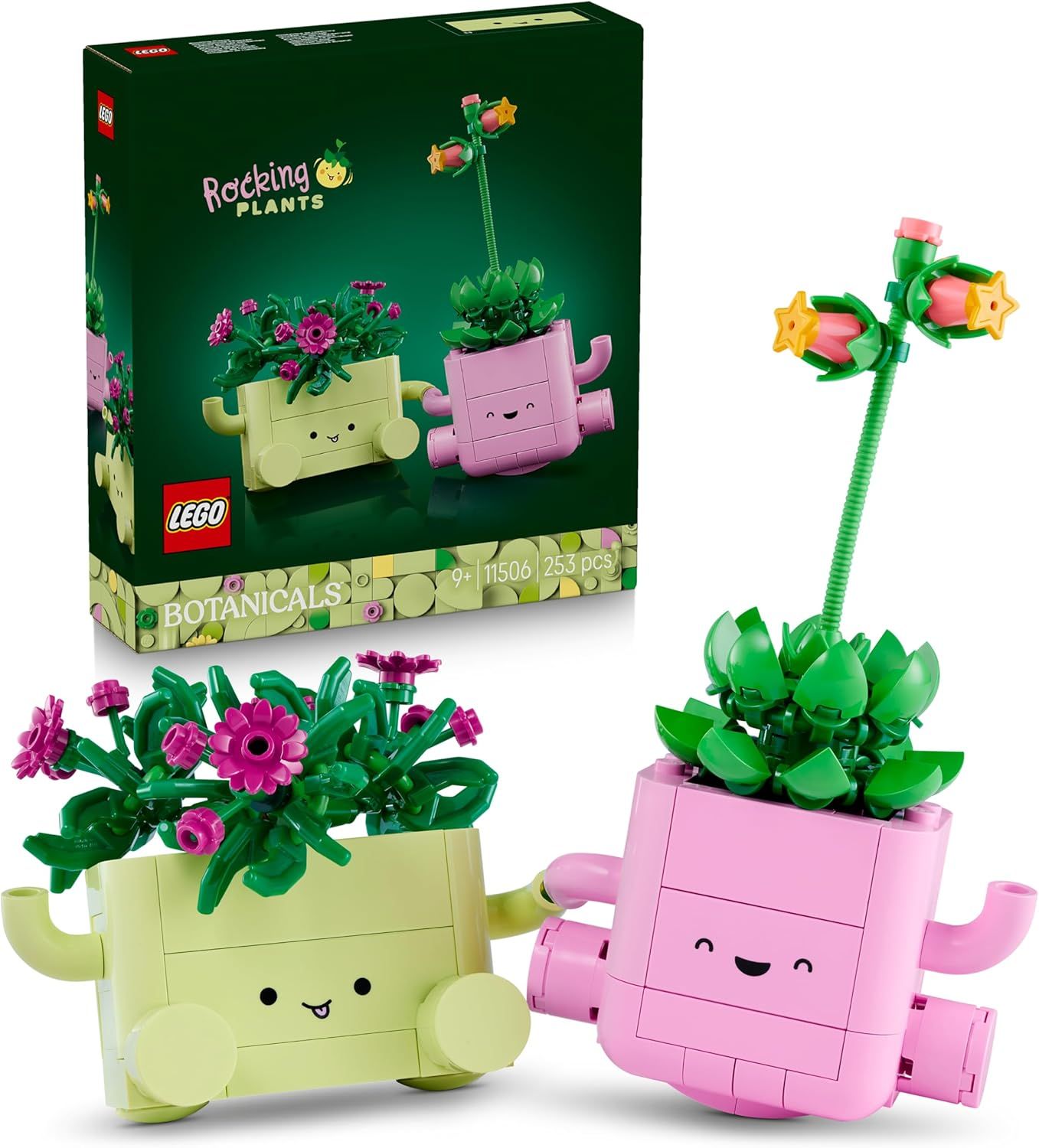 Vue principale : Plantes LEGO Botaniques Dancing Plants avec pots colorés