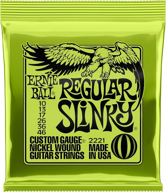 Vue principale : Cordes Ernie Ball Slinky nickel 10-46