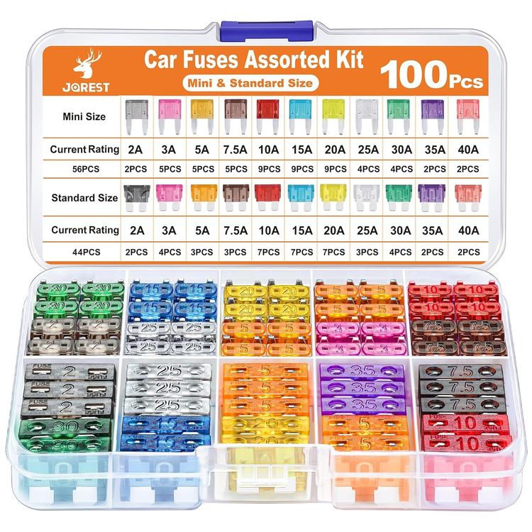 Vue principale : Kit de fusibles auto JOREST 100 pièces