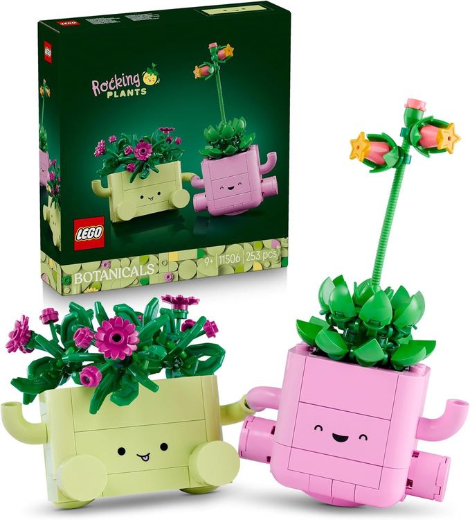 Vue principale : Plantes LEGO Botaniques Dancing Plants avec pots colorés