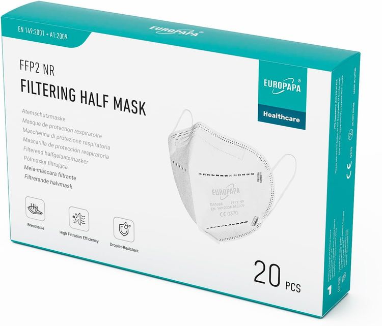 Vue principale : Masque FFP2 5 couches EUROPAPA