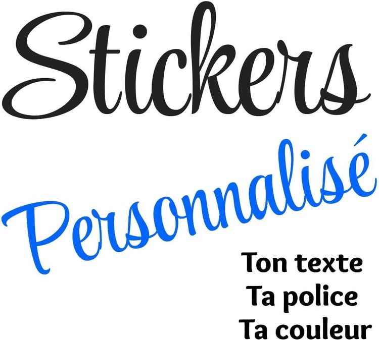 Vue principale : Stickers personnalisés en vinyle pour murs et objets