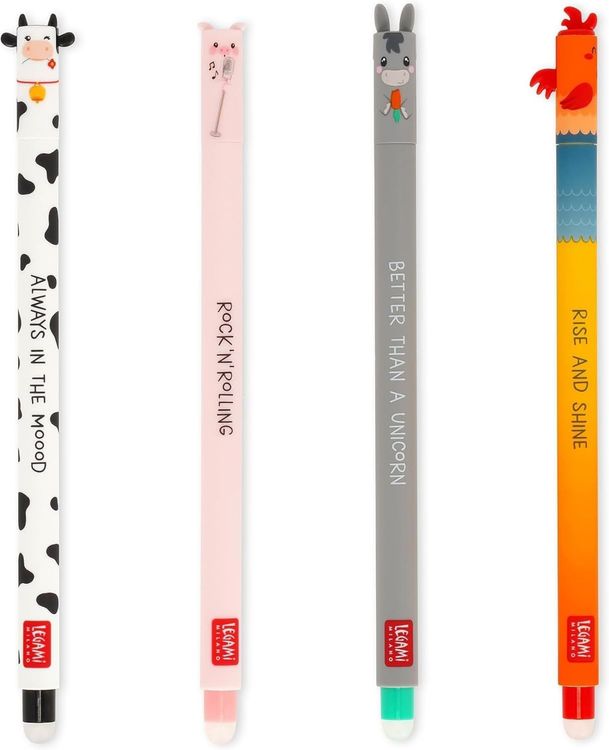 Vue principale : Stylos effaçables Farm Sweet Farm 4 couleurs 0.7 mm