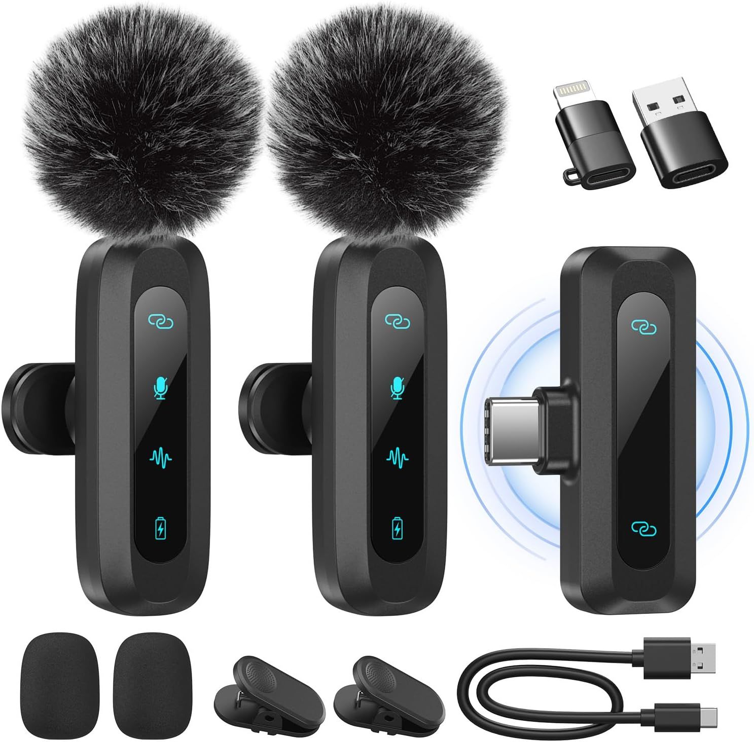 Vue principale : Microphones lavallier sans fil WARM BOX paire