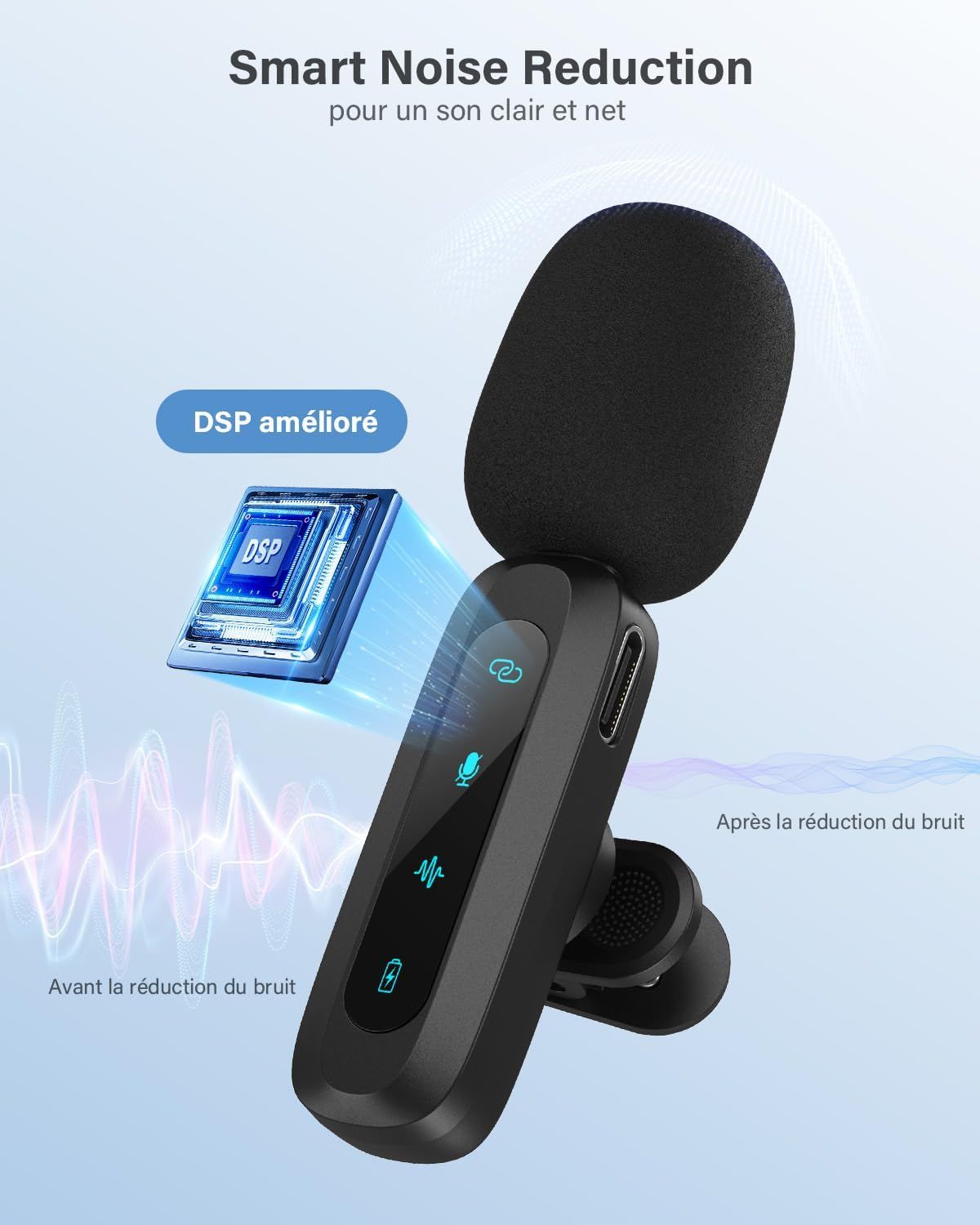 Microphone WARM BOX utilisé en extérieur pour un vlog
