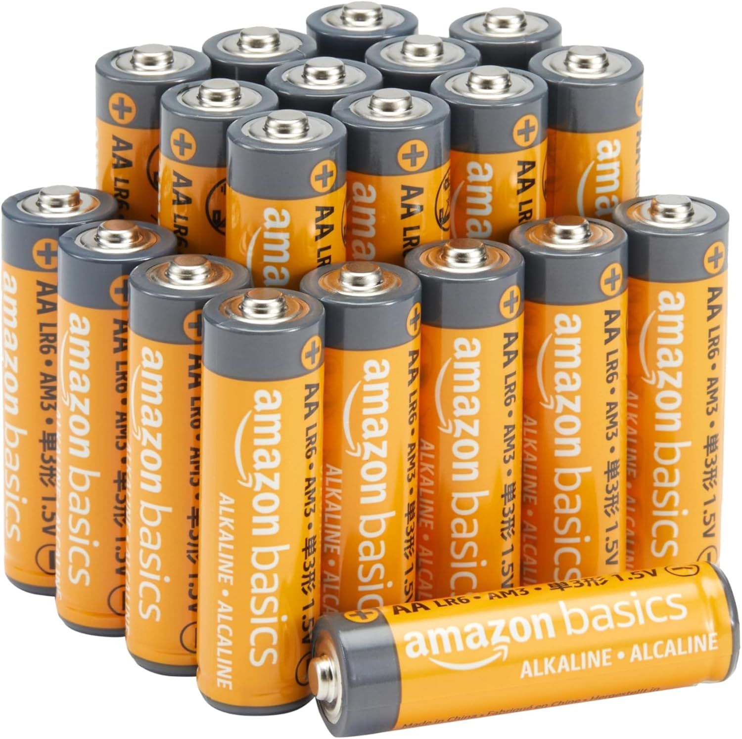 Vue principale : Piles alcalines AA haute performance Amazon Basics 20x