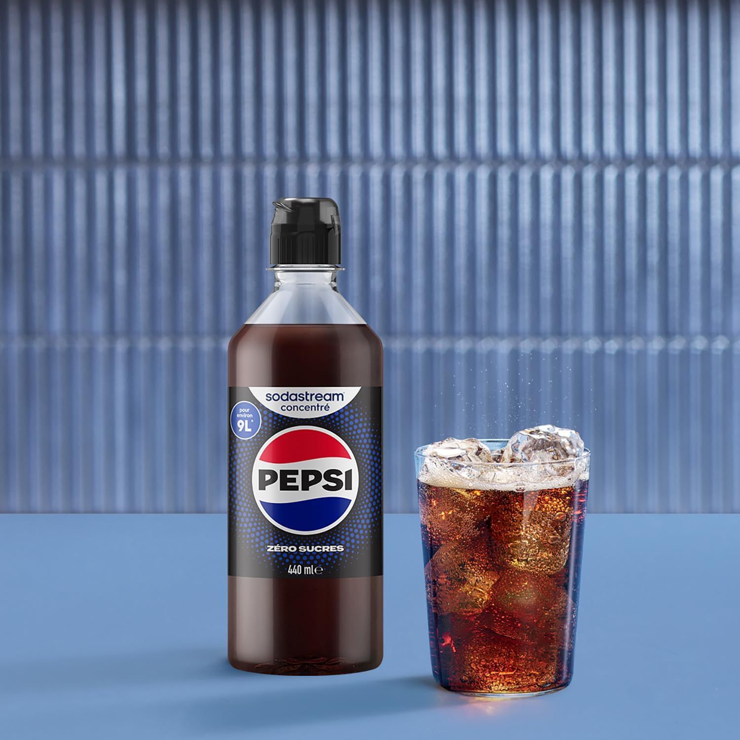 Présentation produit : concentré Sodastream Pepsi Zero Sucre