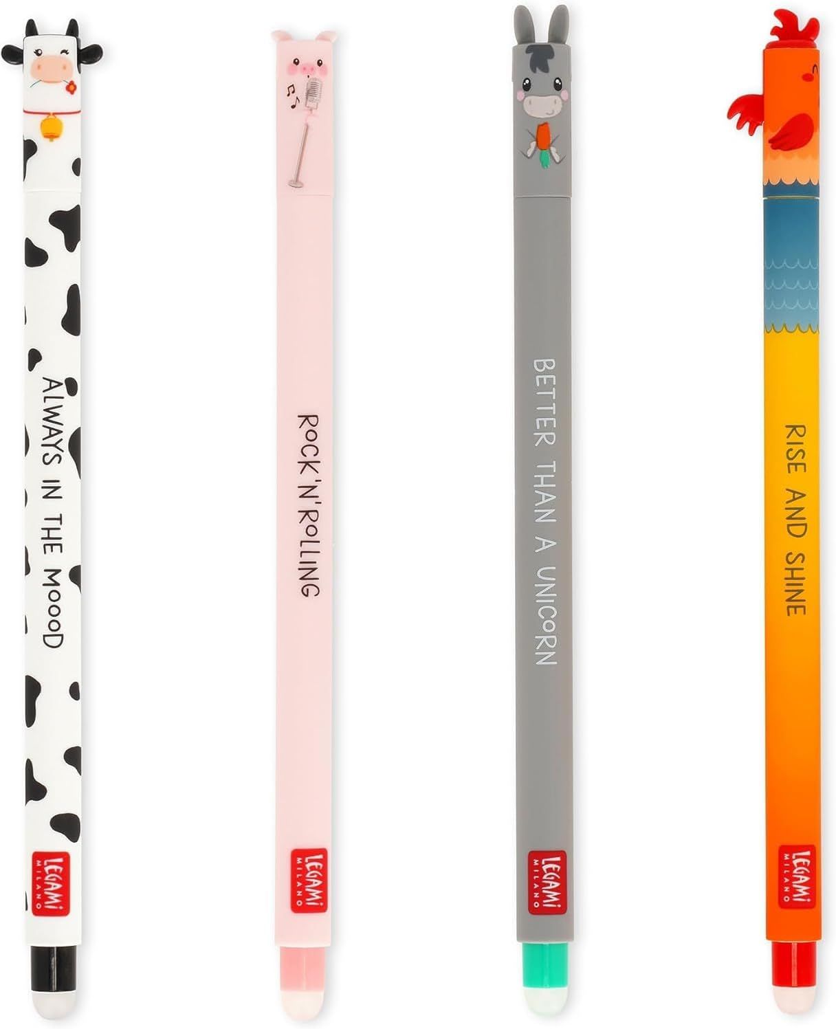 Vue principale : Stylos effaçables Farm Sweet Farm 4 couleurs 0.7 mm